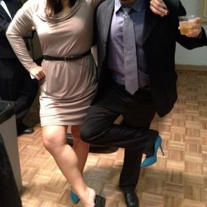 Calvin Klein Belted Cocktail Dress